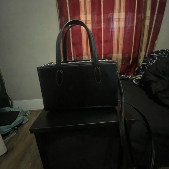 Coach Black Leather Satchel - Picture 1 of 2